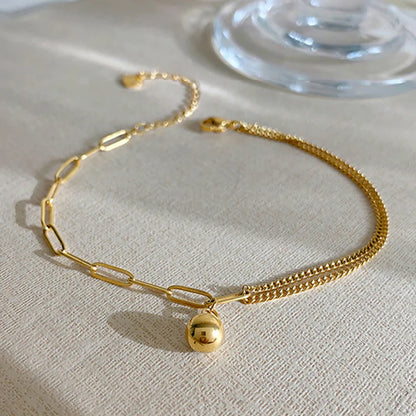 Dainty Double Layer Chain Anklets - Tarnish-Free Beach Jewelry