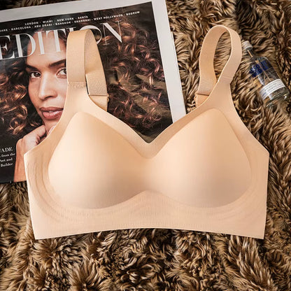 Seamless Bra Women Comfort Padded Bras Wireless Glossy Underwear Sexy Bralette Support Sexy Lingerie Female Intimates