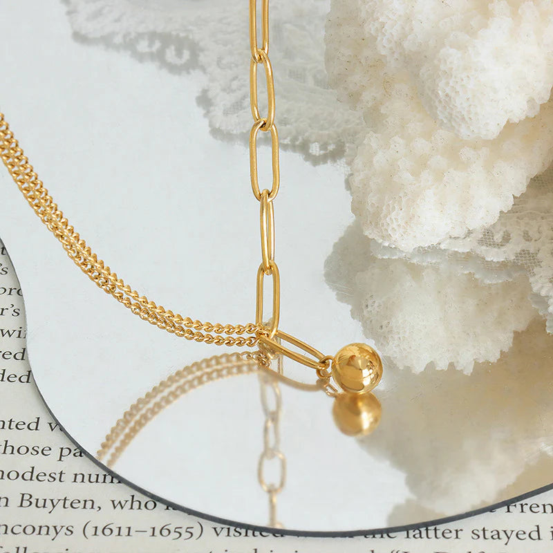 Dainty Double Layer Chain Anklets - Tarnish-Free Beach Jewelry