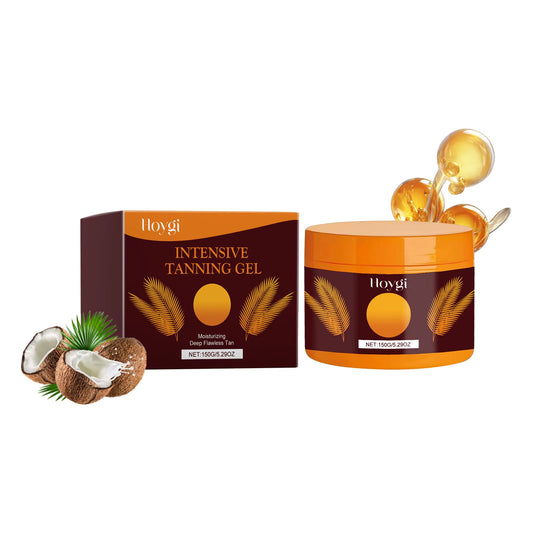 Tanning Cream Sunless Intensive Self Tanner Face Body Bronzer Moisturizing Hydrating Summer Sunbed Self Tanning Lotion 150G