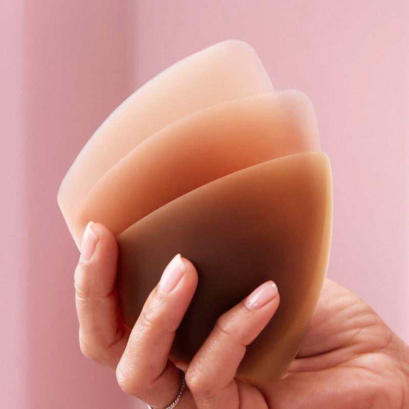 Sticky CAKES Triangles - the First-Ever Sticky Not Icky Triangle Nipple Covers Designed for Deep Vees and Swim