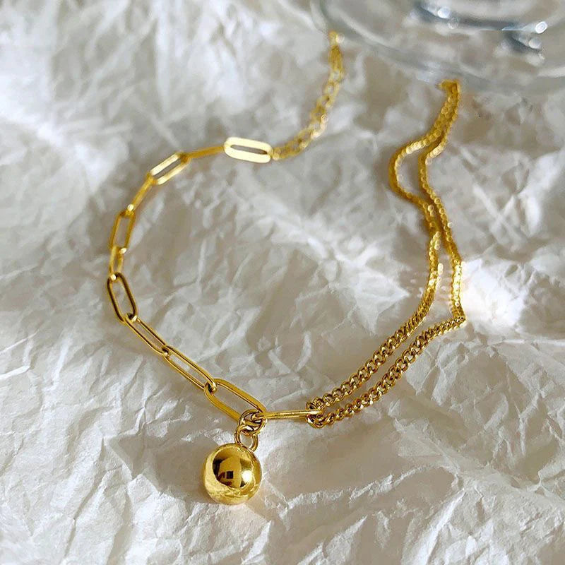 Dainty Double Layer Chain Anklets - Tarnish-Free Beach Jewelry
