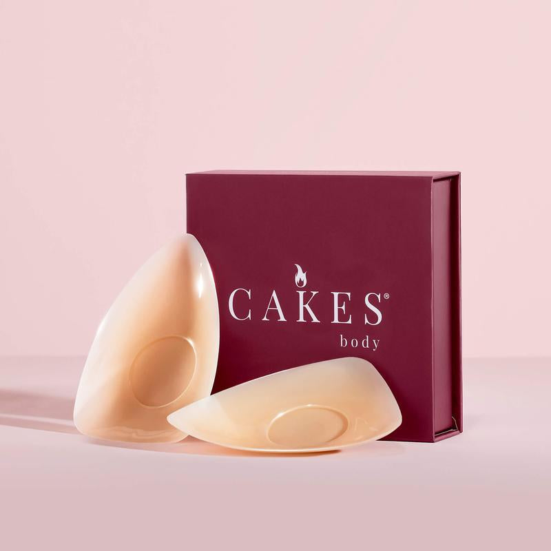 Sticky CAKES Triangles - the First-Ever Sticky Not Icky Triangle Nipple Covers Designed for Deep Vees and Swim