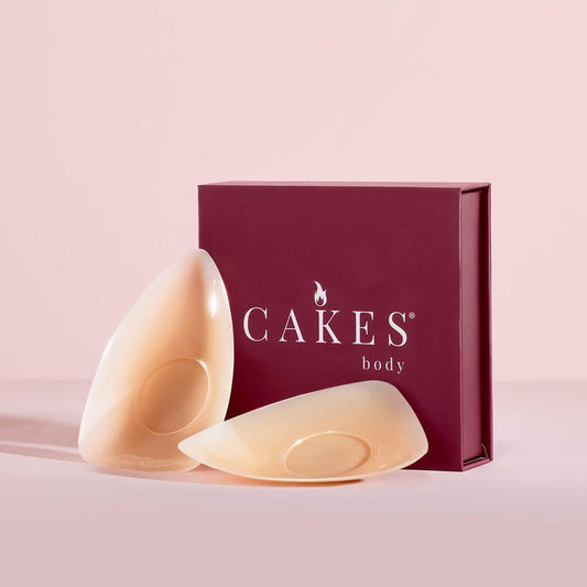 Sticky CAKES Triangles - the First-Ever Sticky Not Icky Triangle Nipple Covers Designed for Deep Vees and Swim